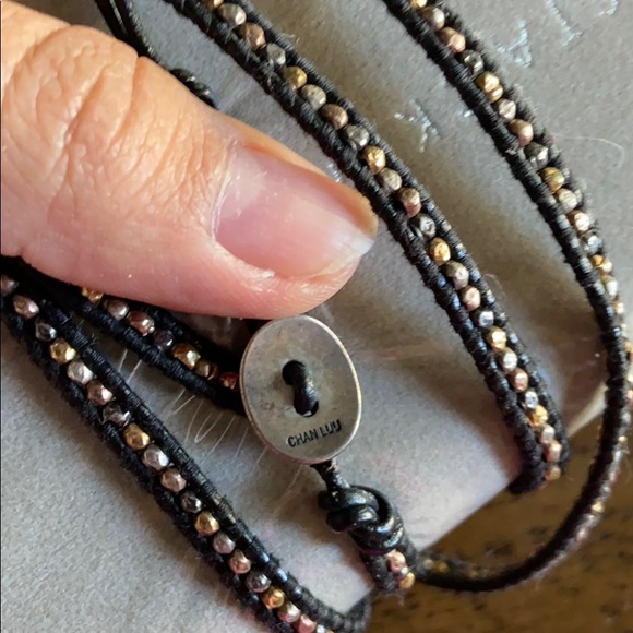 Chan Luu mixed metal small nugget wrap bracelet - Picture 2 of 2